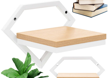 Wandstandaard - Plantenrek - Staal - 26 x 26 Cm - Zwart/Bruin - 10 Kg