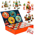 Springos® Adventskalender met Bouwblokken – 24 Kerst Bouwsets – 1000 Onderdelen – 4 Grote Kerstfiguren