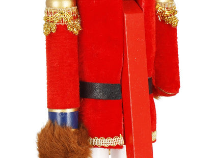 Notenkraker Kerst | Houten Beer | Kerstversiering | Multicolor | 38 cm