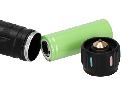 Zaklamp - Militair - Zoom - LED - Oplaadbaar - Zwart.