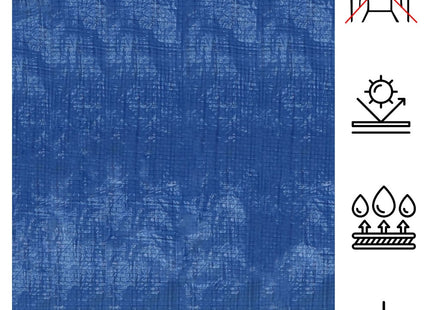 Afdekzeil | Dekzeil | Zeildoek | Waterdicht | PVC | 7 x 4 m | 60 g/m2 | Blauw