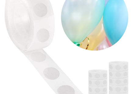Ballon Plakkers | 100 Stuks | Transparant