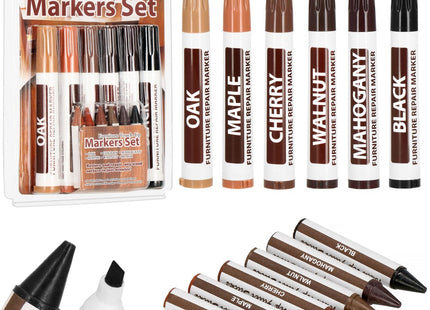 Meubel Reparatie Stift | Meubelstift | Meubelstiften Voor Reparatie | 6 Kleuren