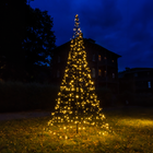 Galaxy LED Kerstboom - Vlaggenmast Verlichting - Inclusief Mast - 2 Meter - Warm wit - 300 LED