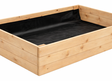 Kweekbak - Plantenbak - Moestuin - Planten - Hout - Naturel - 140 x 84 x 26,5 Cm