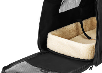 Reismand - Transporttas - Draagbaar - 12kg - Zwart - 27 x 44 x 24,5 cm