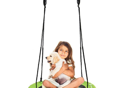 Nestschommel | Kinderschommel | Ø90 CM | Max 150 KG | Groen/Zwart