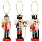 Notenkraker Kerst | Houten Soldaat | Kerstversiering | 3 Stuks | Multicolor | 8 cm