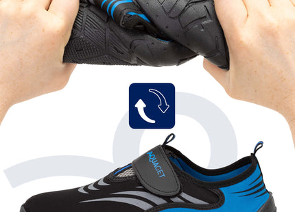 Waterschoenen - AQUA Shoes - Sneldrogend - Rubber - Unisex - Blauw/Zwart - Maat 41