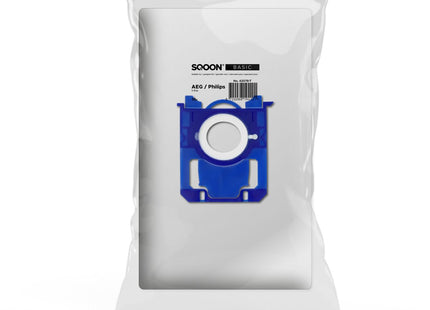 SQOON® Stofzuigerzakken Geschikt voor AEG VX6 / VX7, Philips & Electrolux Standard Bag 3-D – Met Vernieuwde Aansluiting - 10 stuks