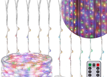 Lichtgordijn | IJspegel Verlichting | Inclusief USB En Afstandsbediening | 200 LED | Multicolor |