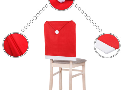 Stoelhoes Kerst | 1 Stuk | Rood/Wit