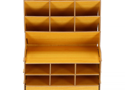 Bureau Organizer | 15 Vakken | Hout  | 32 x 22 cm