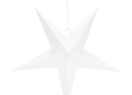 Kerst Ster | Papier | Opvouwbaar | 60 cm | Wit