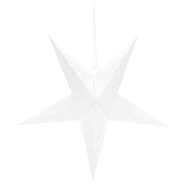 Kerst Ster | Papier | Opvouwbaar | 60 cm | Wit