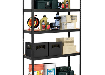 Stellingkast - Opbergrek - 875 kg - Draagkracht - Zwart -148 x 30 x 75 cm