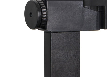 Traphekje | 76 - 82 cm | Traphek | Veiligheidshekje | Metaal | Hout | Zwart/Bruin