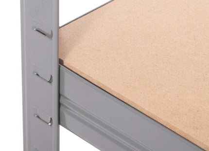 Opbergrek - Stellingkast - 875 KG -  Metaal - Zwart - 180 x 90 x 40 cm