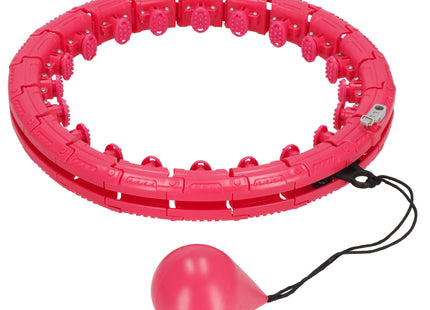 Hoelahoep - Hoepel - Fitness - Verstelbaar - Cardiotraining - Massage - Roze