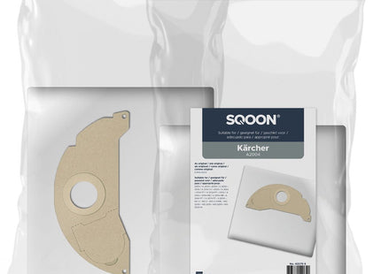 SQOON® Stofzuigerzakken geschikt voor Kärcher A2004 - Gelijk aan model: 6.904-322.0 - High Filtration voor industriële toepassingen - 5 Stuks