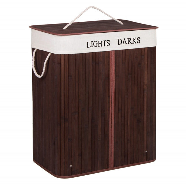 Dubbele Wasmand | 100 Liter | Bruin