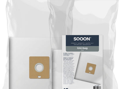 SQOON® Stofzuigerzakken Geschikt voor Uni-Bag Plus - 10 Stuks