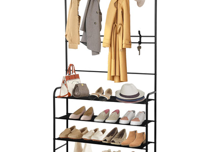 Kledingrek - Schoenenrek - Hoedenhangers - 6 - Etages - Metaal - 25x80x150 CM