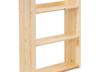 Wandplank - Boekenplank - Ophangbaar - Kruidenplank - Naturel - Grenenhout - 10 Kg - 74x60x20 cm - 2 Stuks - 3 Niveaus