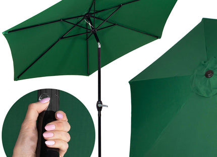 Parasol | Parasols | Kantelbaar | Met Ventilatie | Groen | 260 cm