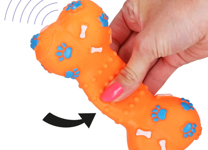 Hondenspeelgoed - Kauwbeen - Apporteren -Honden - Speeltje - Oranje - Rubber