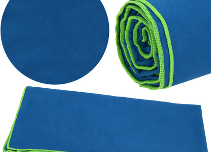 Strandmat | Strandkleed | Strandlaken | Zandvrij | 90 x 180 cm | Blauw