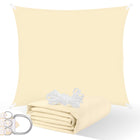 Schaduwdoek | Zonnezeil | Vierkant | 3 x 3 m | 90% Schaduw | Crème | 160 g/m2