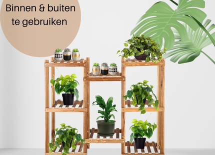 Plantenrek | Plantenrek Binnen | Plantenrek Buiten | 70 cm | Hout