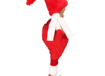 Kerstdame - Kerstversiering - Rode Kabouter - 52 cm