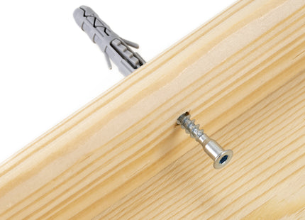 Wandplank - Boekenplank - Kruidenplank - Ophangbaar - Naturel - 10 Kg - 20 x 90 x 74 Cm