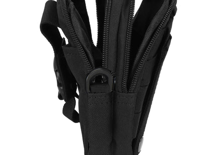Heuptas - Riem - Militair - Buidel set - Polyester - Ritssluiting - Zwart