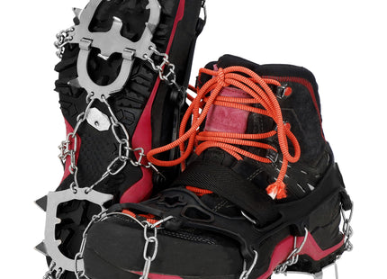 Sneeuwgripzolen - Sneeuwijzers - Spikes voor Schoenen - Anti-Glij Ijzers - Anti Slip - Zilver - Zwart - 36 - 40