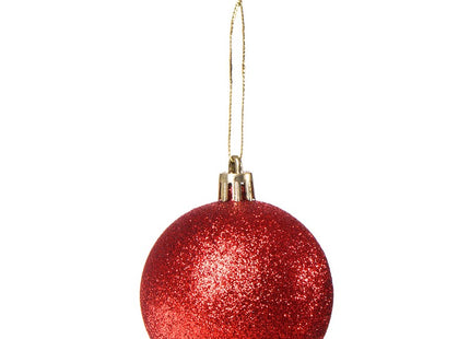 Kerstballen & Piek | 100 Stuks | Rood Tinten/Goud