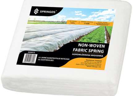 Vliesdoek - Plantenbescherming - 17g/M2 - 5x1.6 M - Wit