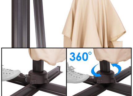 Parasol | Parasols | Kantelbaar | Met Ventilatie | Beige | 500 cm