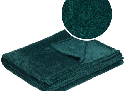 Plaid | Sprei | Bankdeken | Deken | 150 x 200 cm | Pluche | Groen