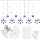 Lichtgordijn | IJspegel Verlichting | Inclusief USB En Afstandsbediening | 150 LED | Multicolor| Sterren | Sneeuwvlokje