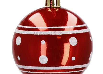 Kerstballen | 42 Stuks | 3/4/5/6 cm | Rood/Groen/Wit