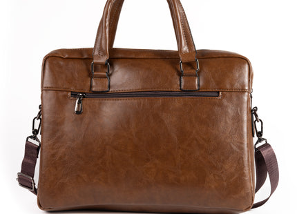 Baltan Leren Aktetas - Laptoptas - Tot 16 inch - Bruin - 10L - 38 X 29 X 10 CM