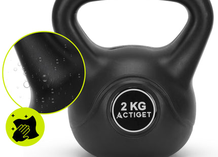 Kettlebell | Kettle Bell | Zwart | 2 kg