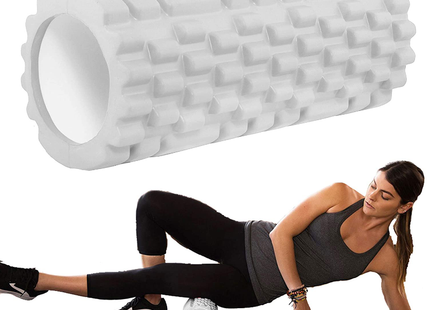 Foam Roller | Medium Hardheid | 33 cm | Grijs