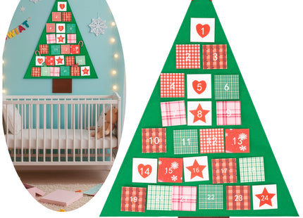 Adventskalender | 24 lades | Vilt | Kerstboom