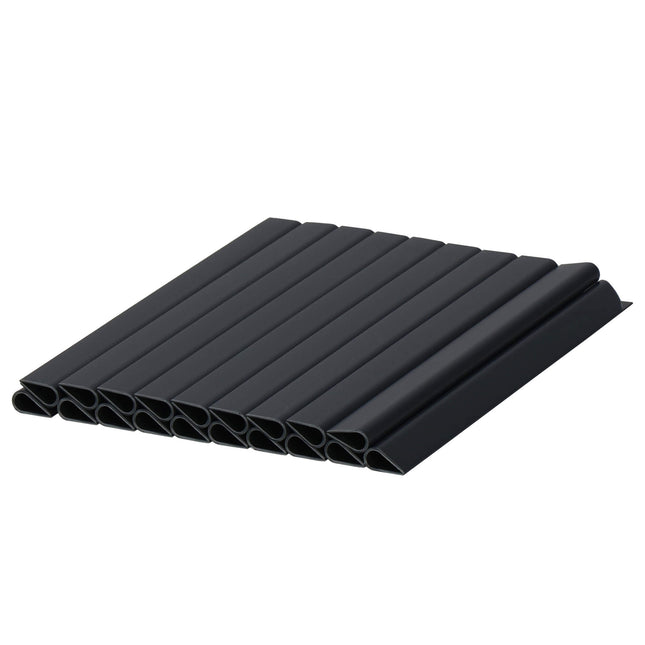Bevestigings Clips - Vlechtband - Schutting - Set van 20 - Kunststof - Antraciet