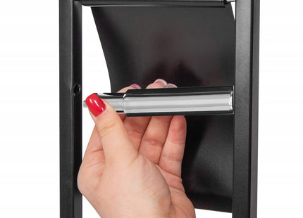 Toiletbutler | Toiletrolhouder | Toiletborstel Met Houder | Toiletaccessoire | Zwart/Bamboe