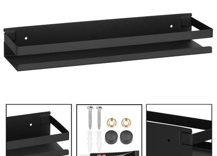 Doucherek | Badkamer Plank | Doucheplank | RVS | 40 cm | Zwart